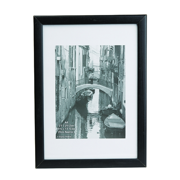 Wooden Frame A4 Black
