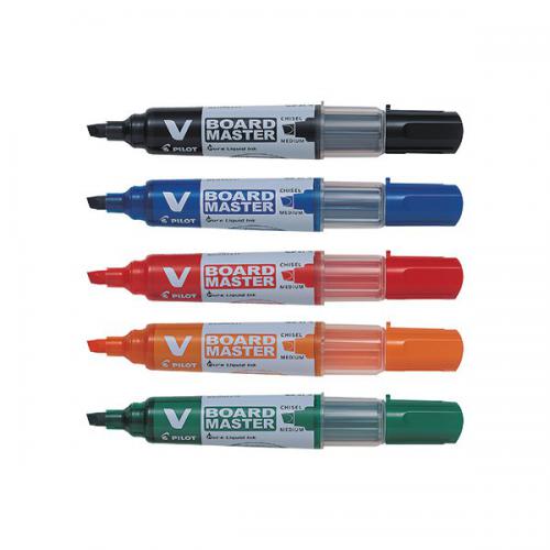 Pilot V-Board Master Chisel Tip Medium Assorted [Pack of 10]