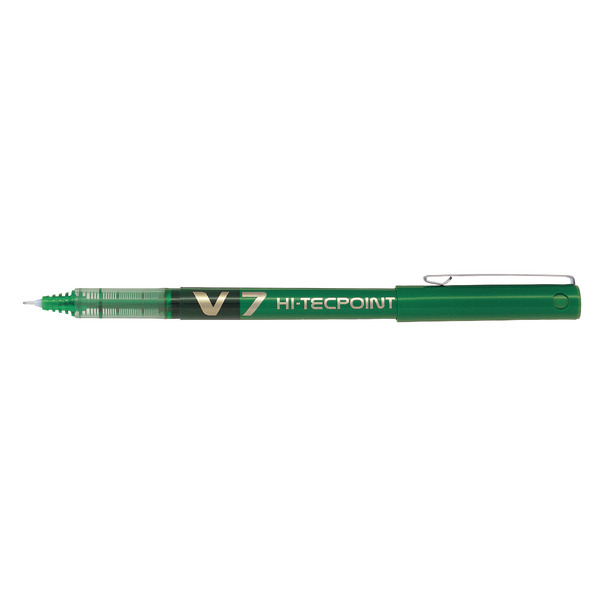Pilot V5 Hi-Tecpoint Fine Green [Pack of 12]