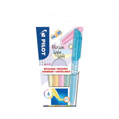 Pilot FriXion Light Erasable Highlighters Pastel [Pack of 6]