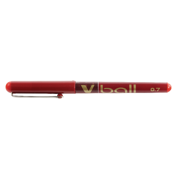 Pilot VBall Rollerball Pens Fine Red [Pack of 12]