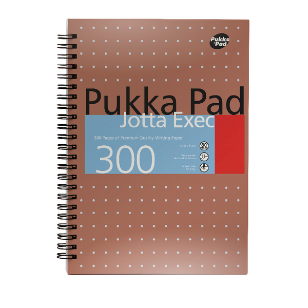 Pukka Jotta Executive Pad A4 Copper [Pack of 3]