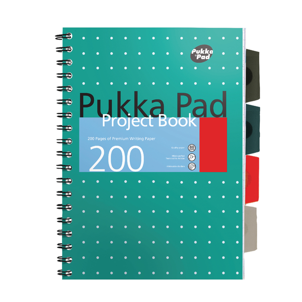 Pukka Metallic Project Book A4 Plus [Pack of 3]
