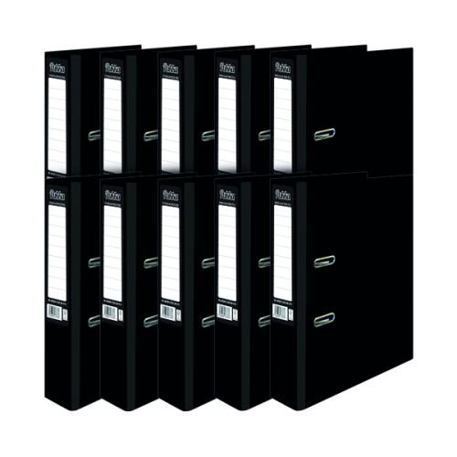 Pukka Brights Lever Arch File A4 Black [Pack of 10]