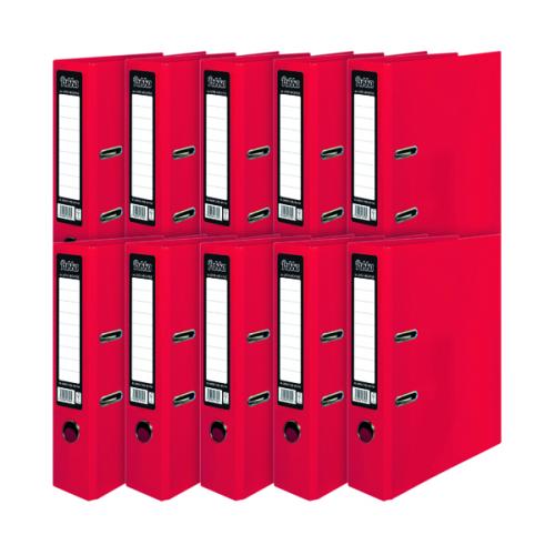 Pukka Brights Lever Arch File A4 Red [Pack of 10]