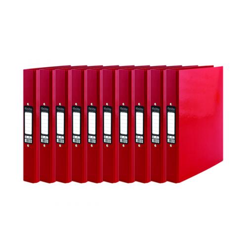 Pukka Brights Ringbinder A4 Red [Pack of 10]