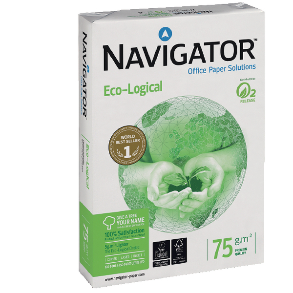 Navigator Eco-Logical Paper 75gm A4 [Pack of 2500 Sheets]