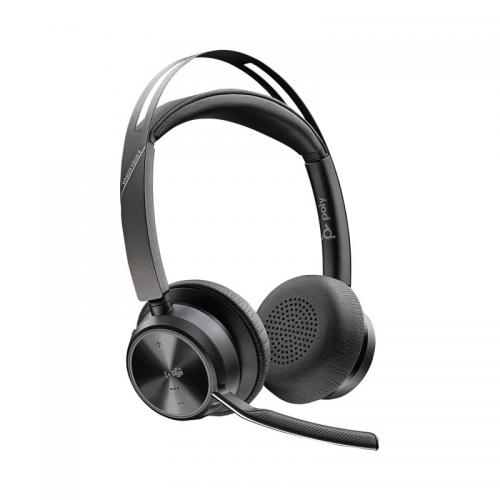 HP Poly Voyager Focus 2 Microsoft Teams Certified Stereo Headset with USB-C to A Adapter