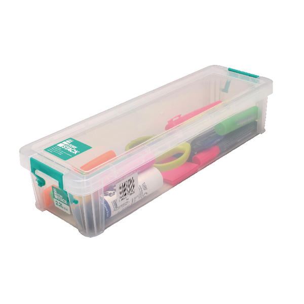 StoreStack Storage Box 370x110x80mm Clear
