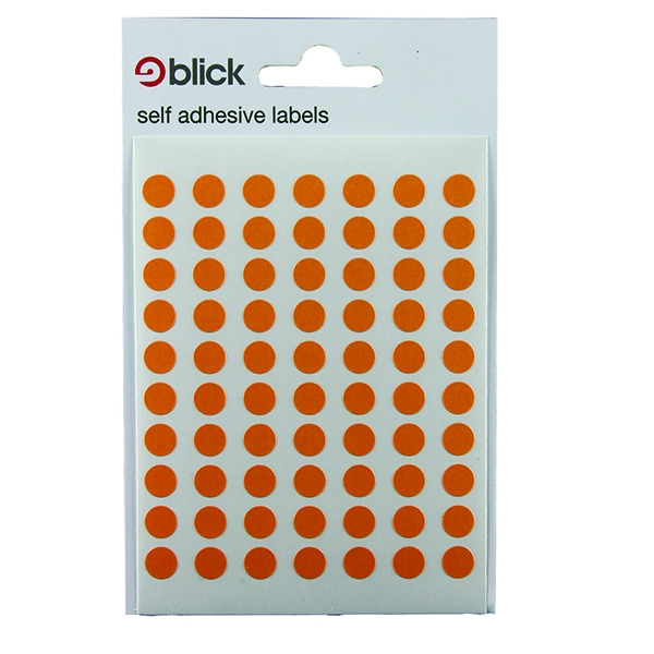 Blick Label Bag 8mm Orange [Pack of 20x490]