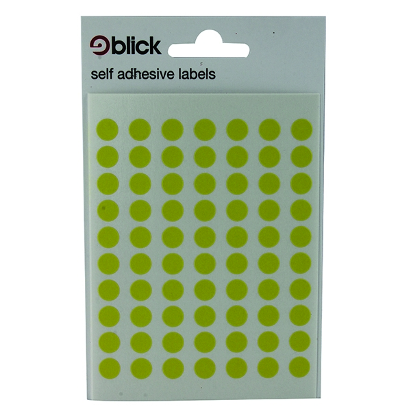 Blick Label Bag 8mm Yellow [Pack of 20x490]