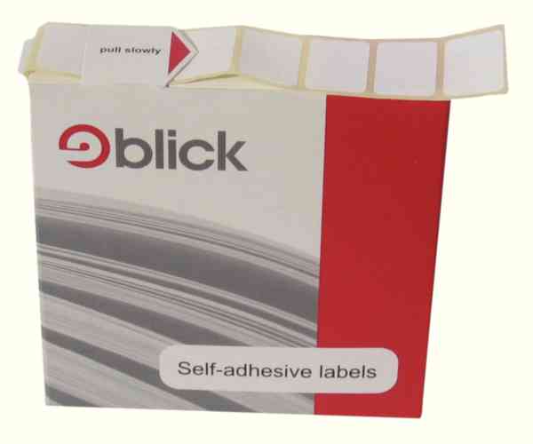 Blick Dispenser Labels 19x25mm White [Pack of 1200] alternative image 1