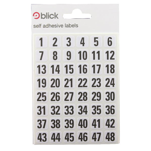 Blick Label Bag 00-99 White and Black 144 [Pack of 20]