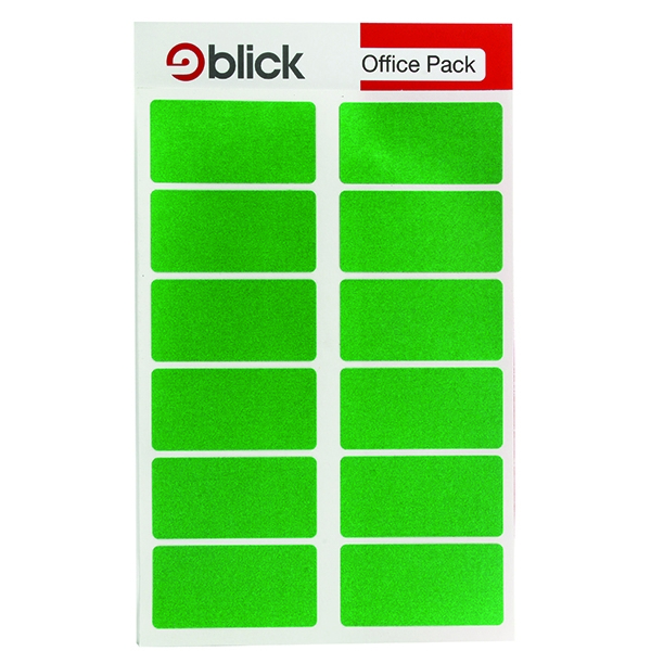 Blick Colour Labels 25x50mm Green [Pack of 320]