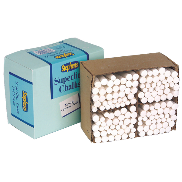 Stephens Chalk White Sticks [Pack of 144]