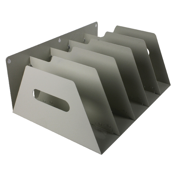 Rotadex Lever Arch Filing Rack for 5 Files Smoke White