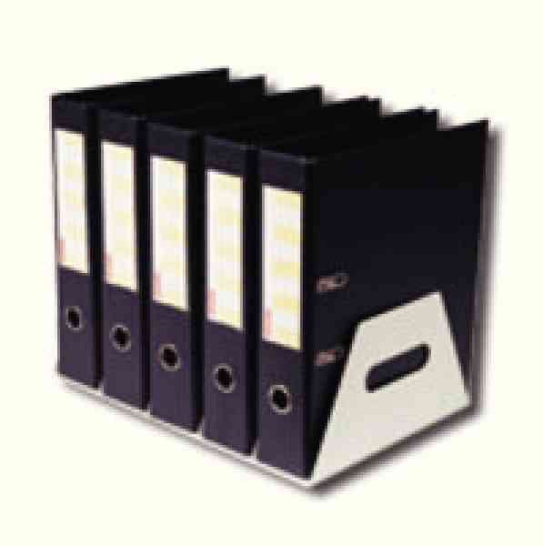 Rotadex Lever Arch Filing Rack for 5 Files Silver