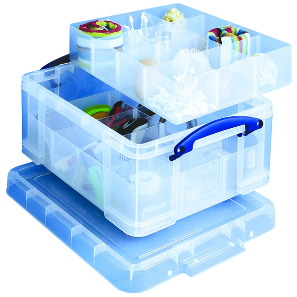 Really Useful 21 Litre Box with Sorting Trays 21C+6T+12T