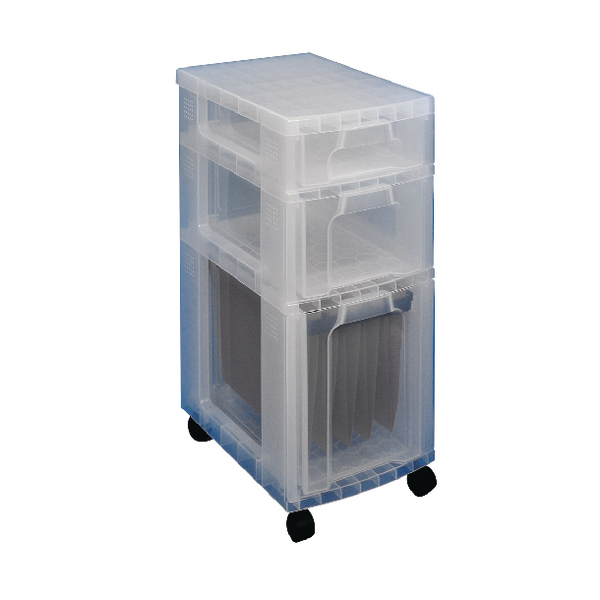 Really Useful 7L, 12L and 25L Storage Tower with Suspension File Drawer