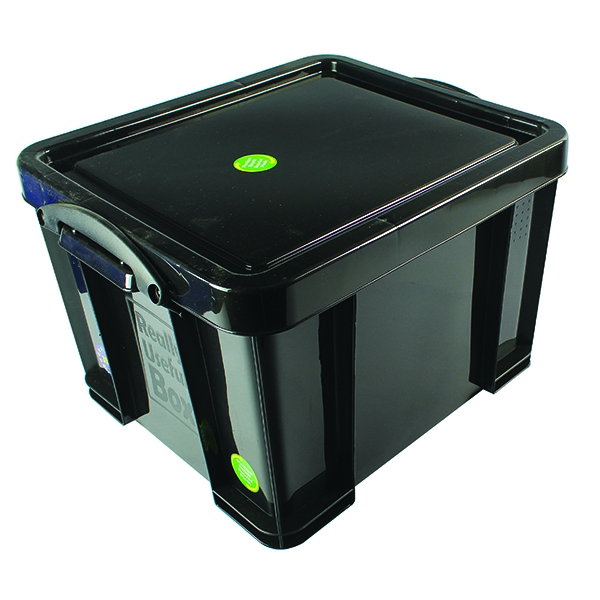 Really Useful 35 Litre Recycled Box Black