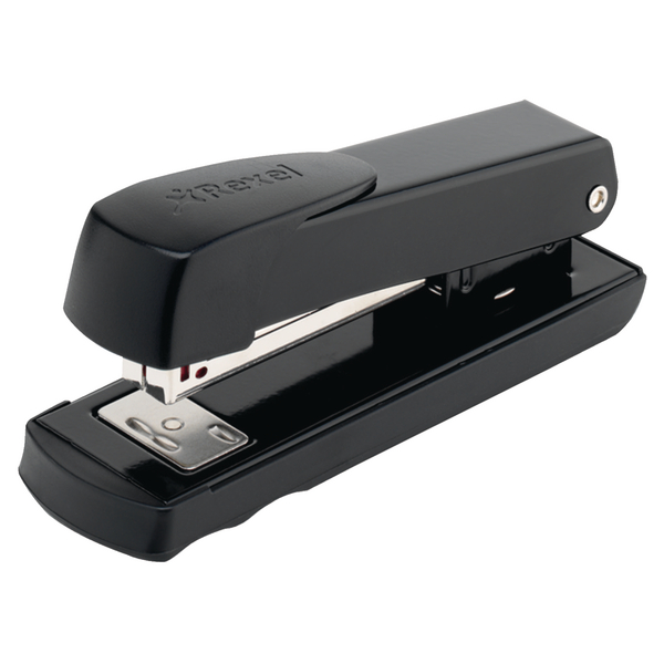 Rexel Meteor Stapler Half Strip Black