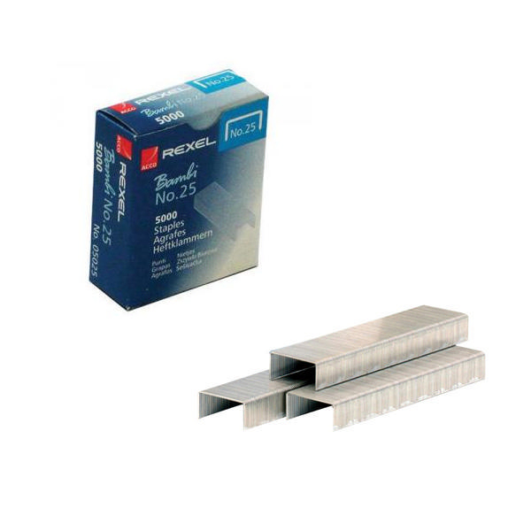 Rexel Staples No 25 Bambi [Pack of 5000]