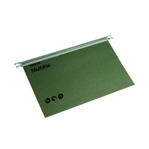 Rexel Multifile Suspension File 15mm A4 Green [Pack of 50]