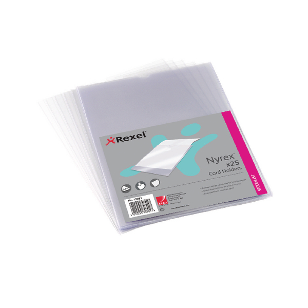 Rexel Nyrex Card Holder A4 [Pack of 25]
