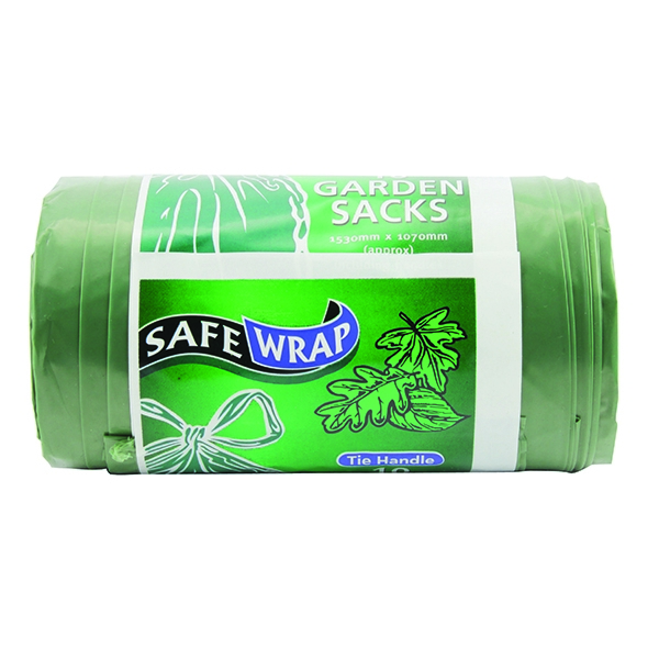 Garden Refuse Sacks Roll 10 Tie [Pack of 4]