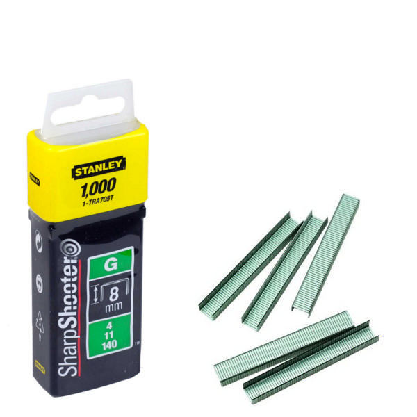 Stanley 8mm Staples [Pack of 1000]