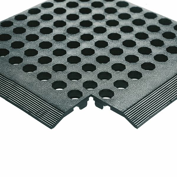 Rubber Worksafe Mat Black 900x1500mm