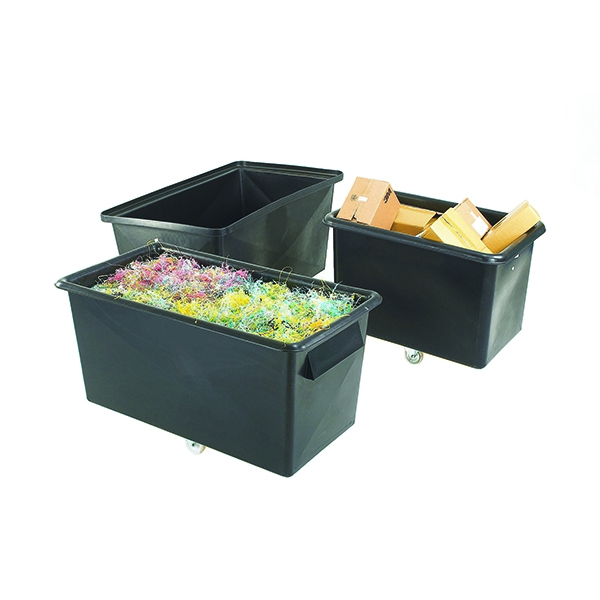 Tapered Recycling Container Black