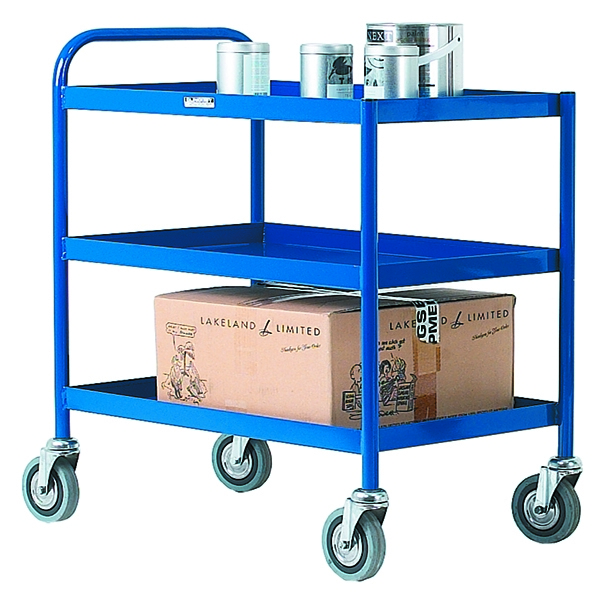 General Trolley 3 Shelf Blue
