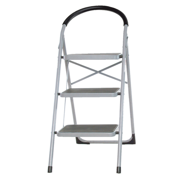 Step Ladder 3 Tread Grey and Blue