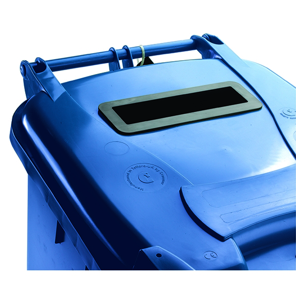 140 Litre Locked Blue Wheelie Bin 377891