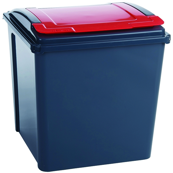 Recycling Bin Red
