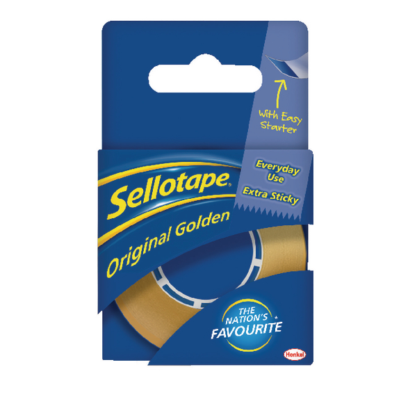 Sellotape Golden Tape 18mmx25m [Pack of 8]