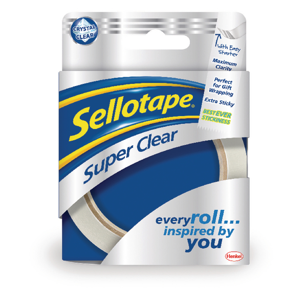 Sellotape Super Clear 24mmx50m [Pack of 6]