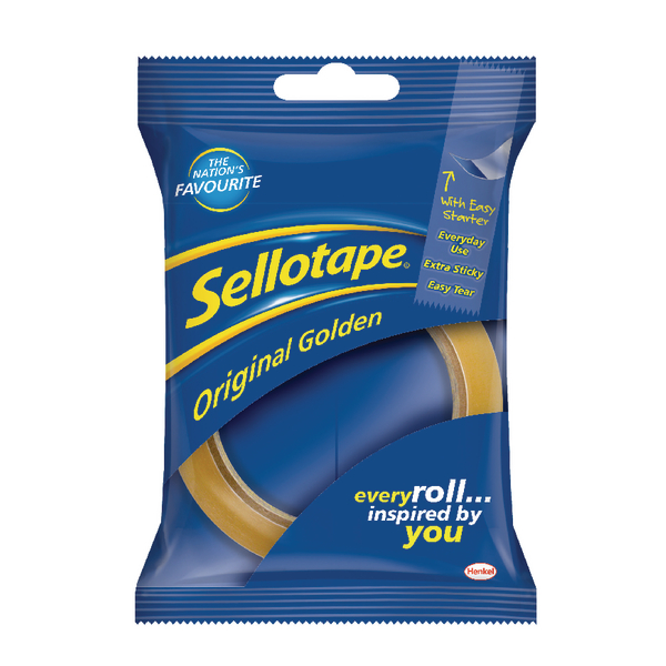 Sellotape Golden Tape 24mmx50m [Pack of 6]