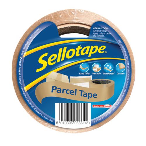 Sellotape Brown Parcel Tape 48mmx50m [Pack of 8]