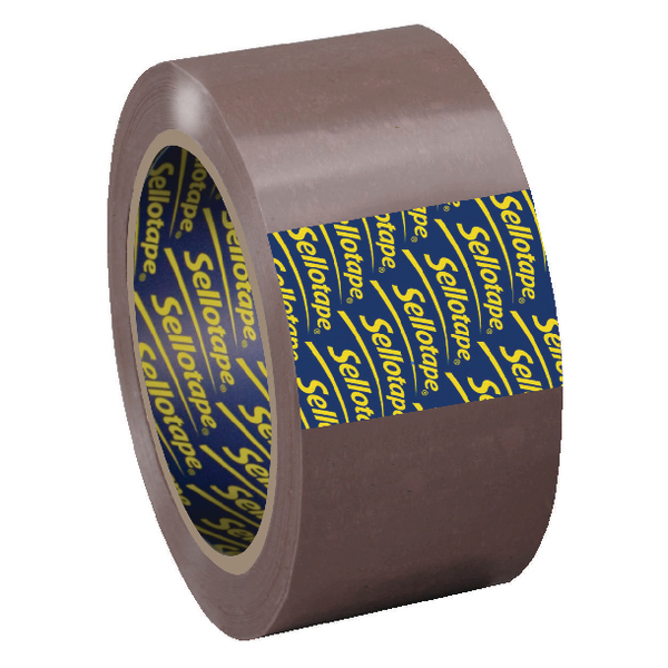 Sellotape Packaging Tape 50mmx66m Buff [Pack of 6]