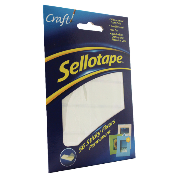 Sellotape Sticky Fixer 12x25mm [56 Pads]