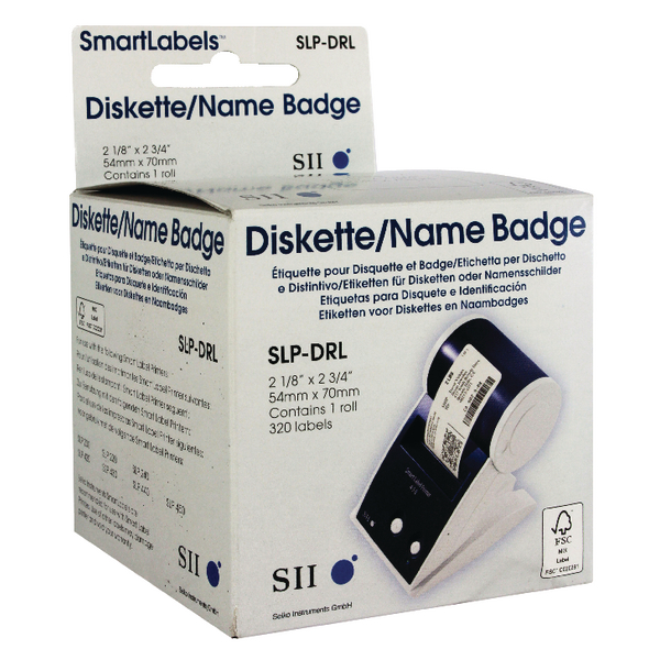 Seiko Multi-Purpose Label Singles White [Pack of 2]