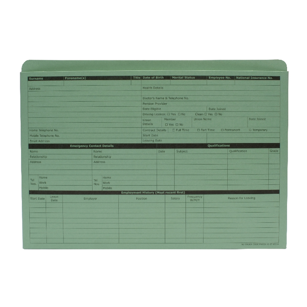 Sigma Personnel Wallet Green [Pack of 50]