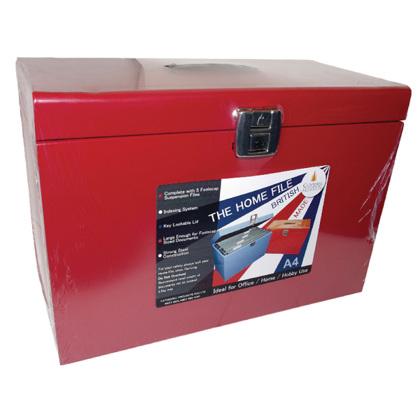 Value A4 File Box Red