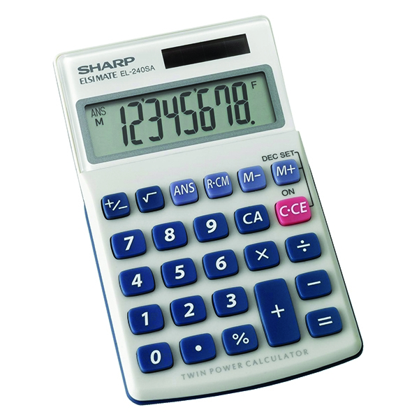 Sharp EL240SAB Hand Held Calculator
