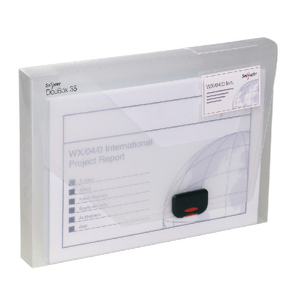 Snopake DocBox 35mm Capacity Clear