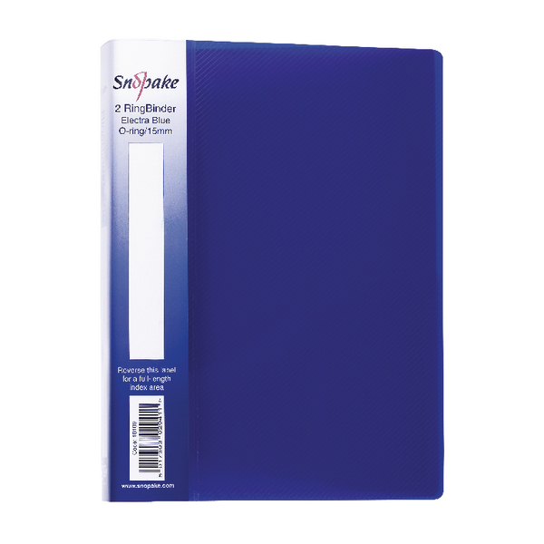 Snopake Ring Binder A5 Electra Blue [Pack of 10]