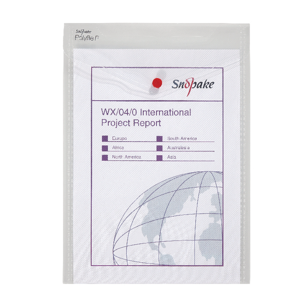 Snopake Polyfile P File A4 Clear [Pack of 5]