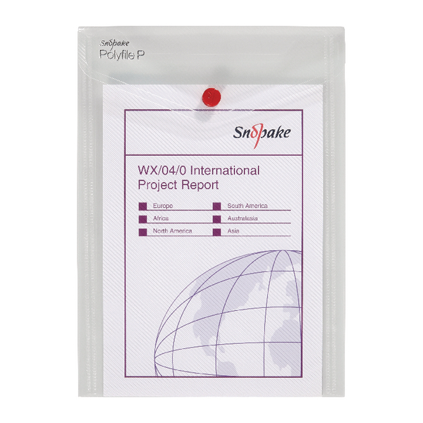 Snopake Polyfile P File A5 Clear [Pack of 5]